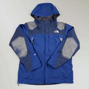 Vintage North Face Mens Summit Series Gore-Tex Jacket Blue Hooded Shell Size Lrg